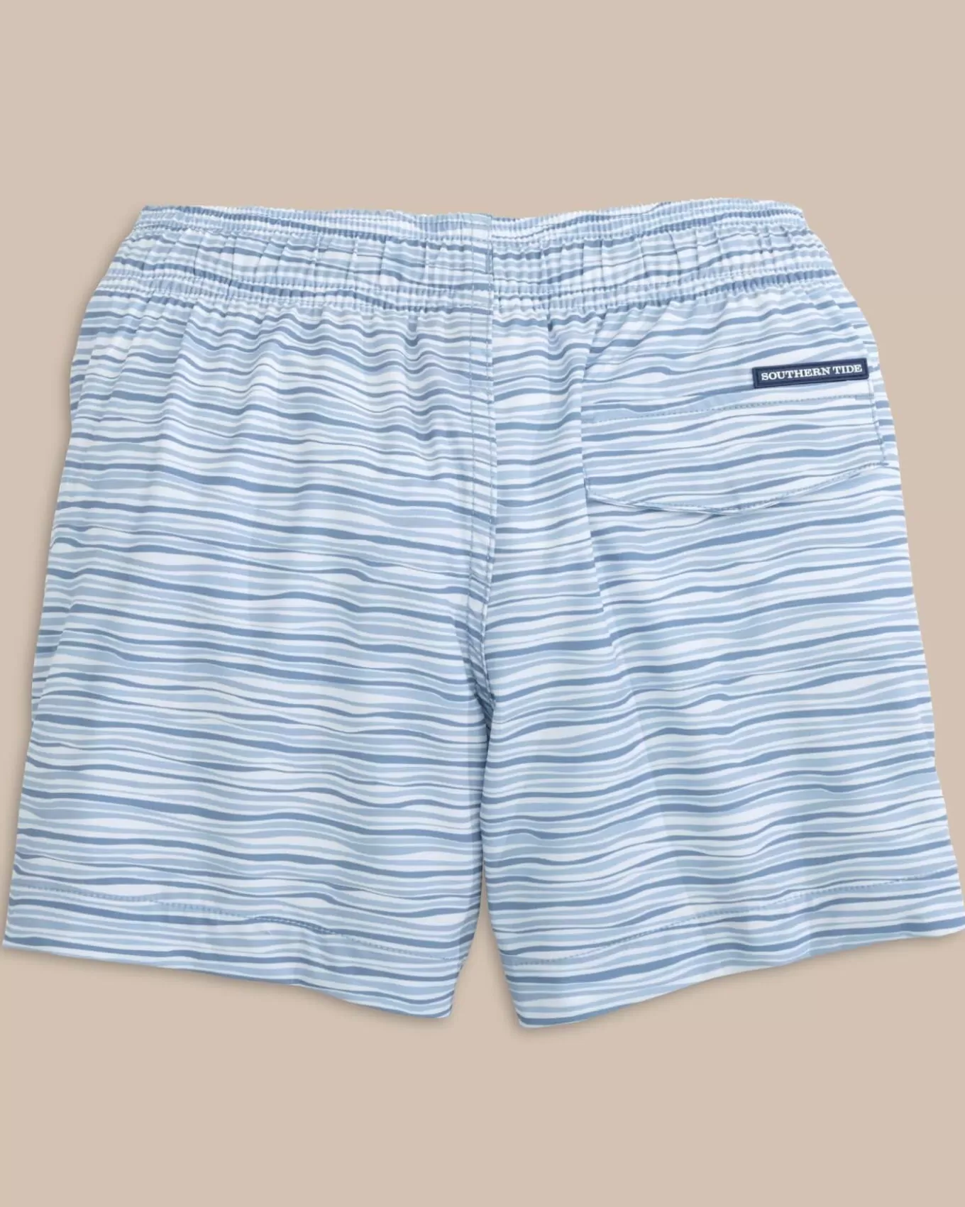 Southern Tide Boys Ocean Water Stripe Swim Trunk< Boys Swim Trunks