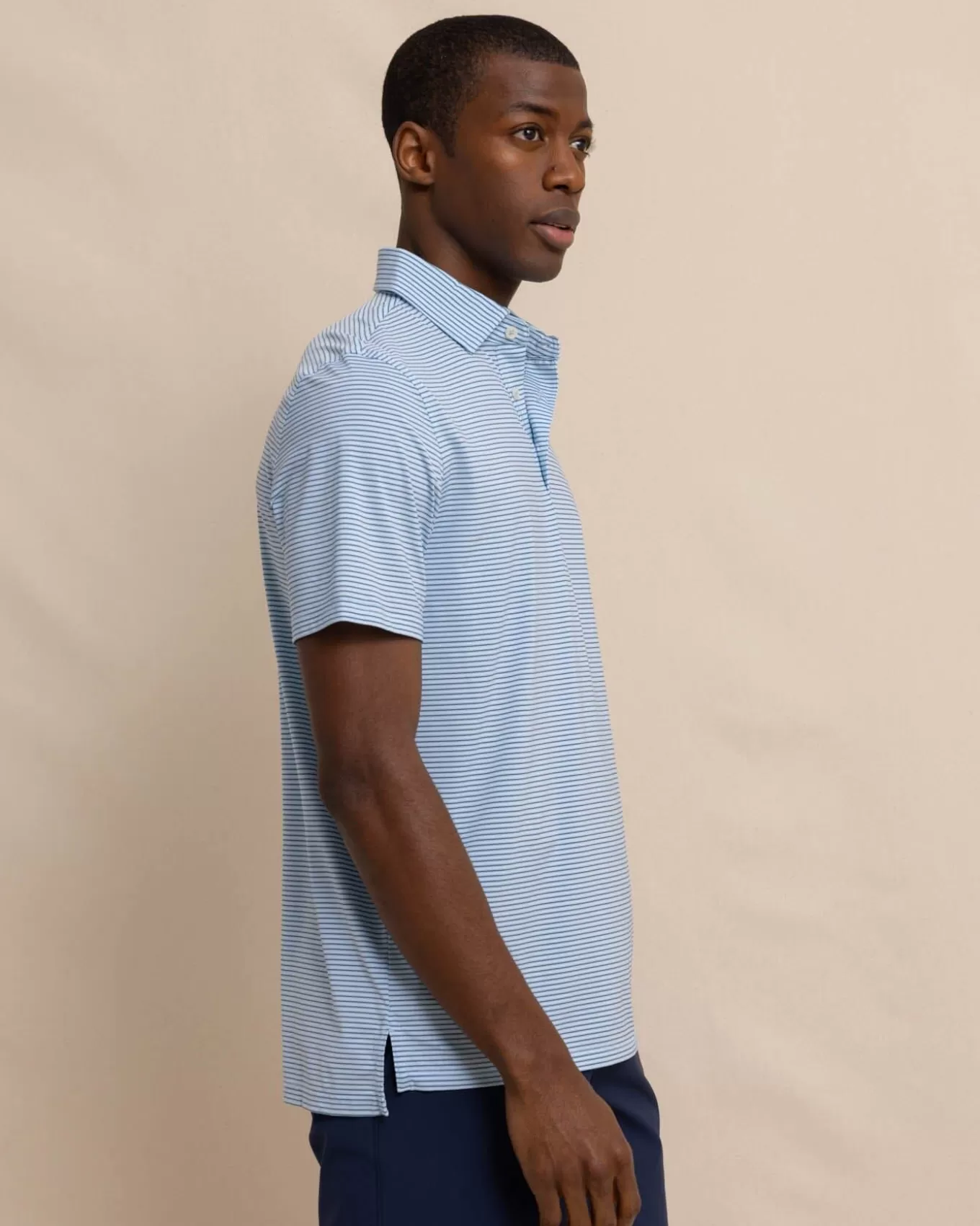 Southern Tide Brrr°-Eeze Baytop Stripe Performance Polo< Polo Shirts