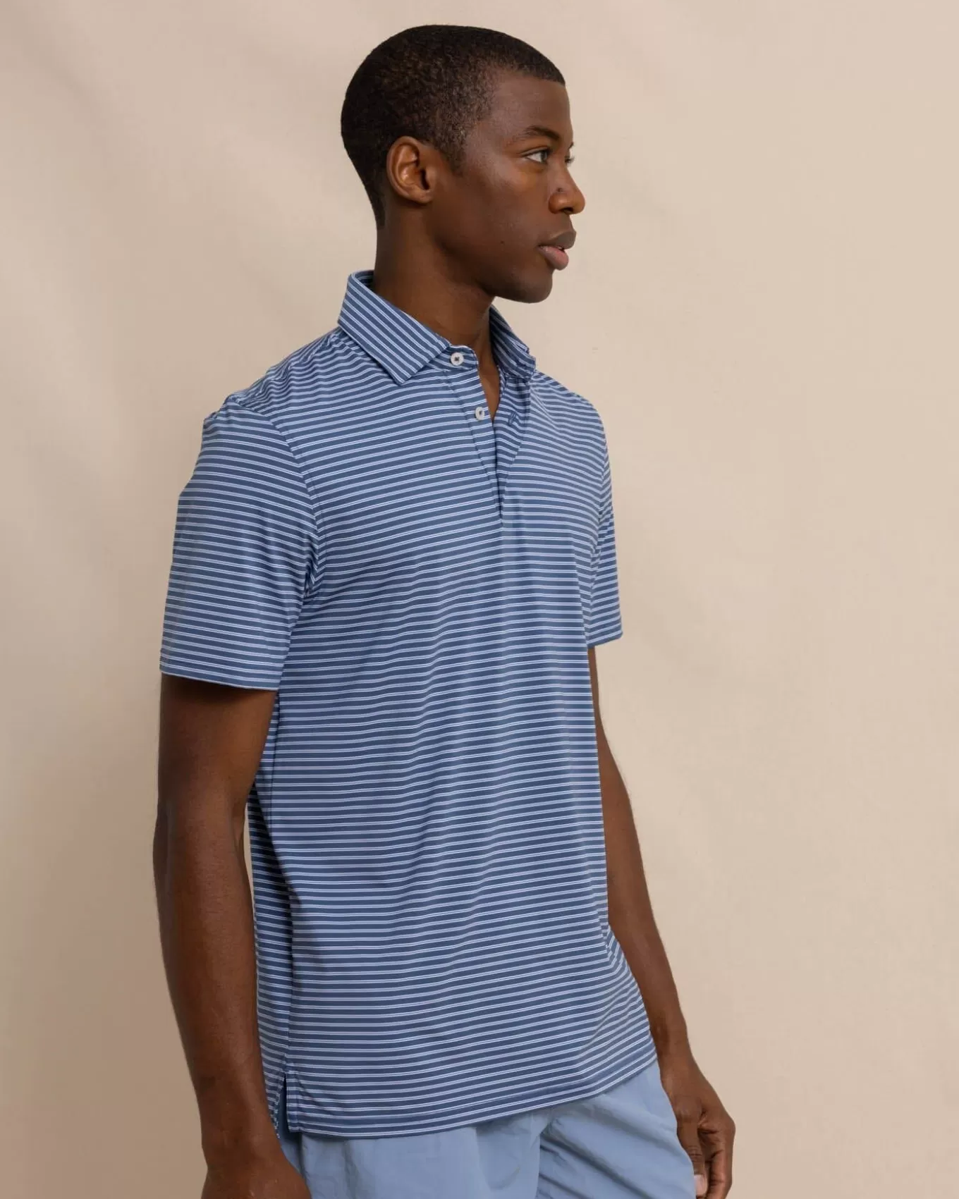 Southern Tide Brrr°-Eeze Beattie Stripe Performance Polo< Polo Shirts