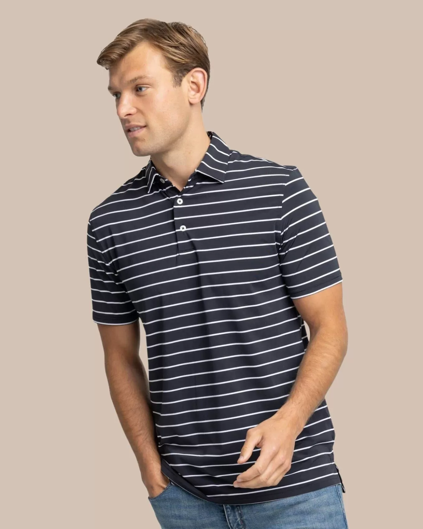 Southern Tide Brrr°®Eeze Desmond Stripe Polo< Polo Shirts