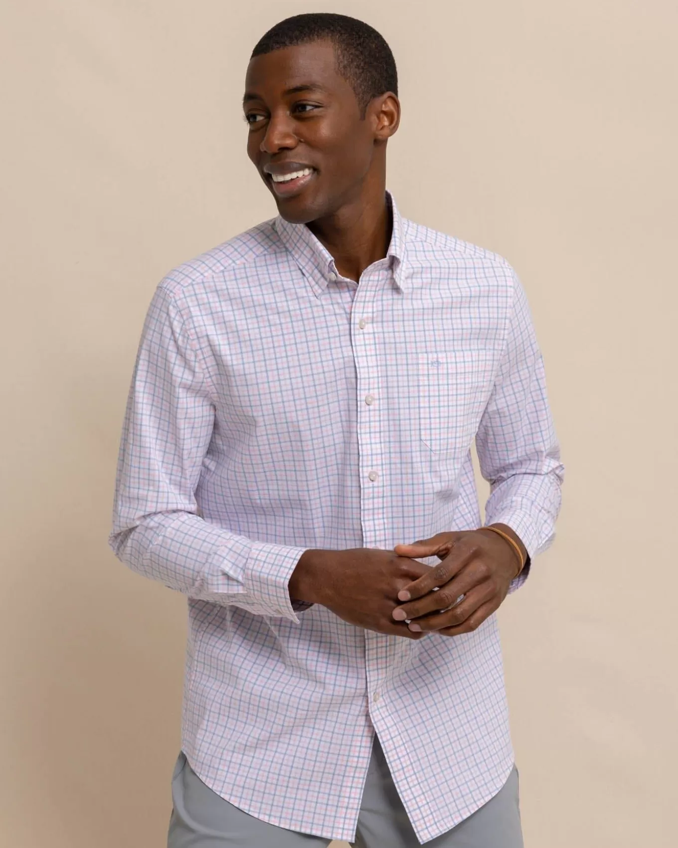 Southern Tide Charleston Larkin Check Long Sleeve Sport Shirt< Sport Shirts & Button Downs