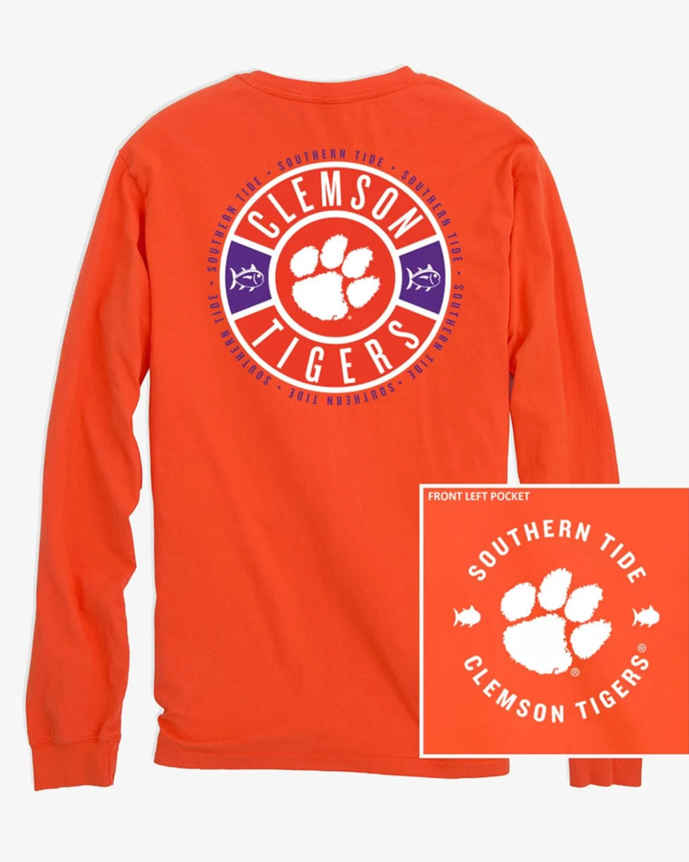 Southern Tide Clemson Tigers Ring Badge T-Shirt< T-Shirts