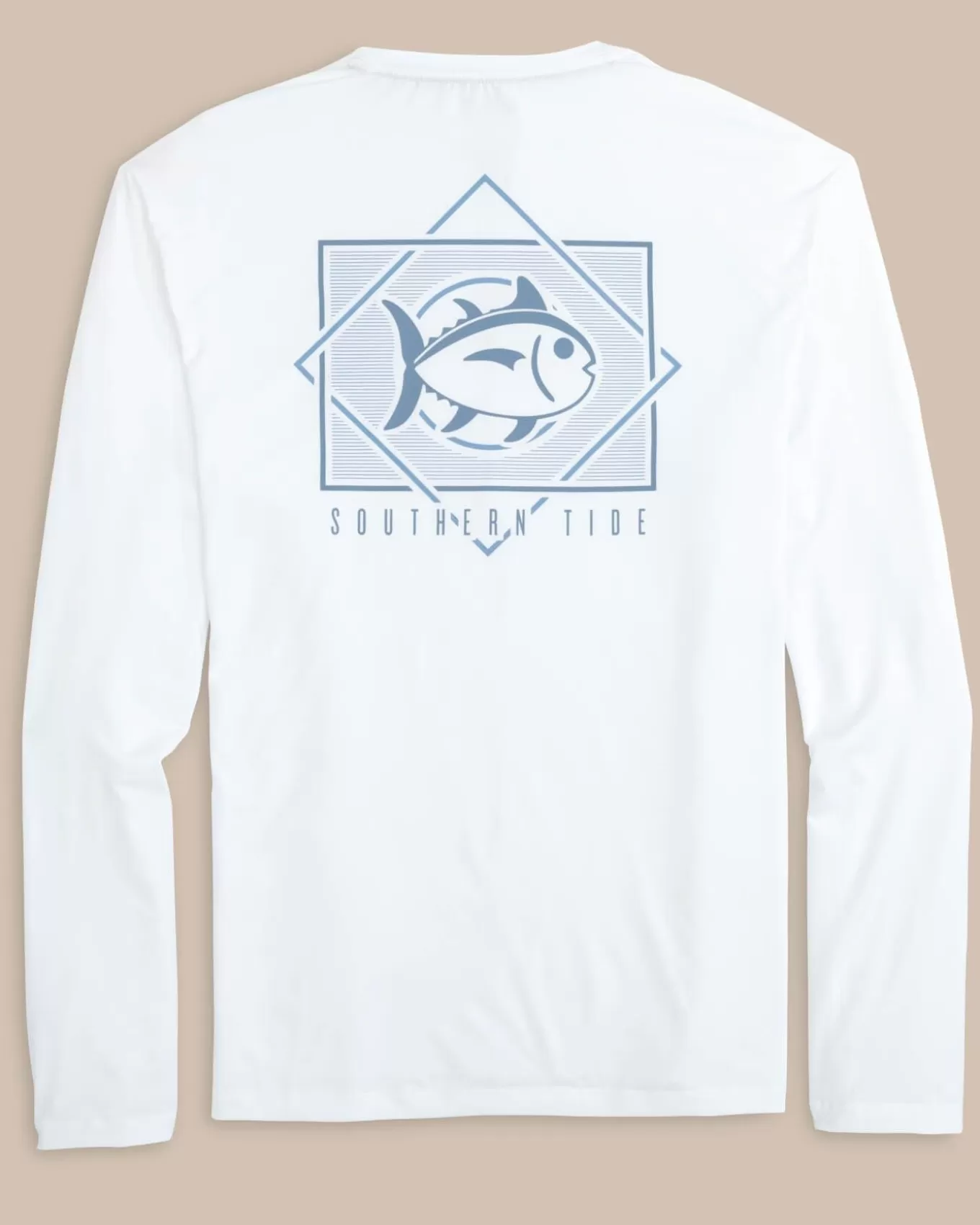 Southern Tide Geometric Striped Long Sleeve Performance T-Shirt< T-Shirts