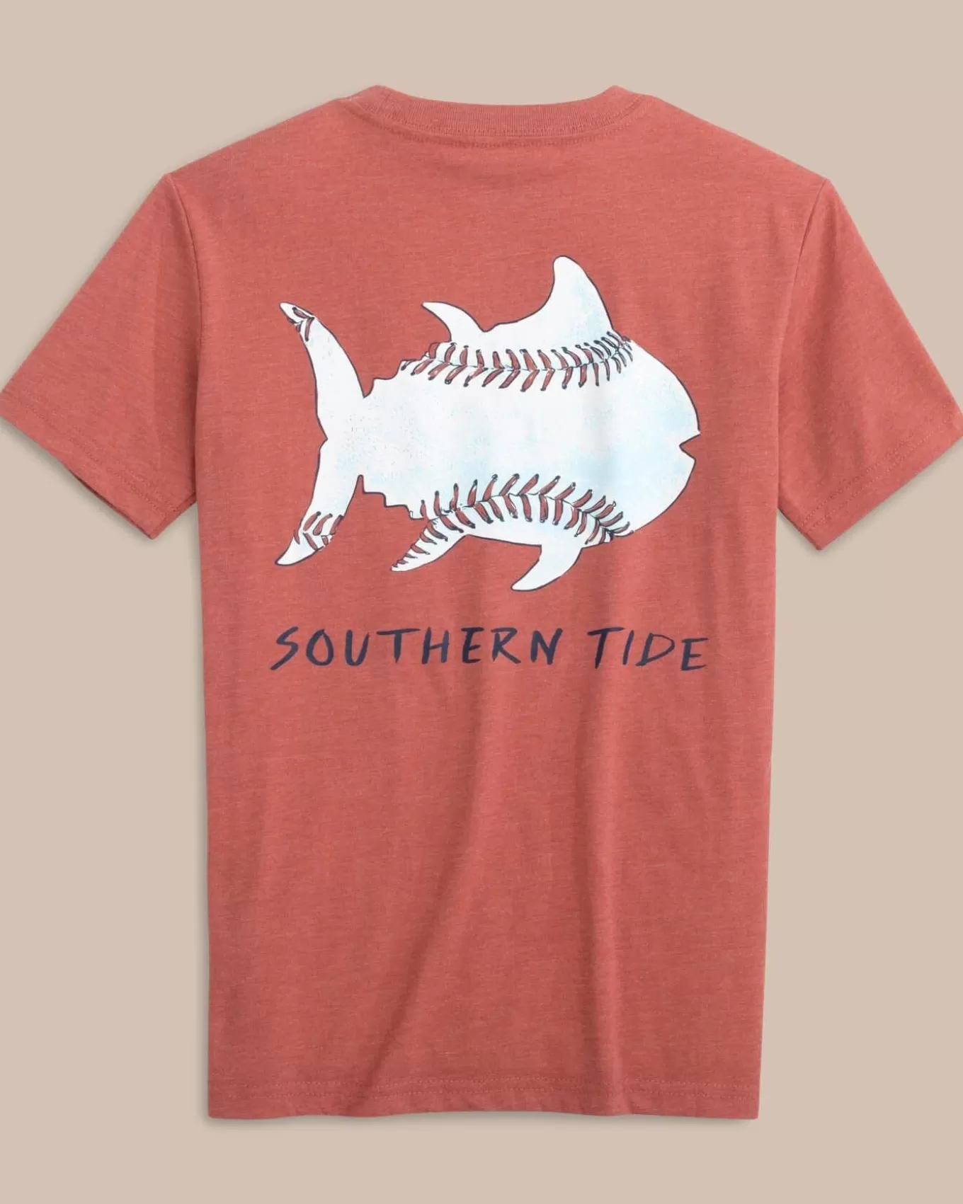 Southern Tide Kids Sketched Baseball Heather T-Shirt< Kids T-Shirts