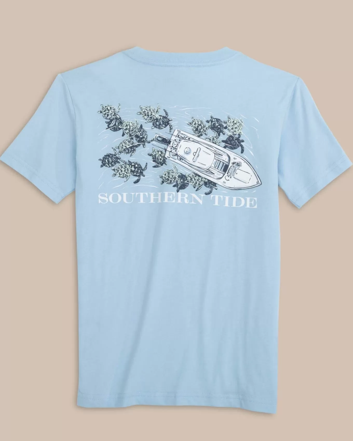 Southern Tide Kids Yachts Of Turtles Short Sleeve T-Shirt< Kids T-Shirts