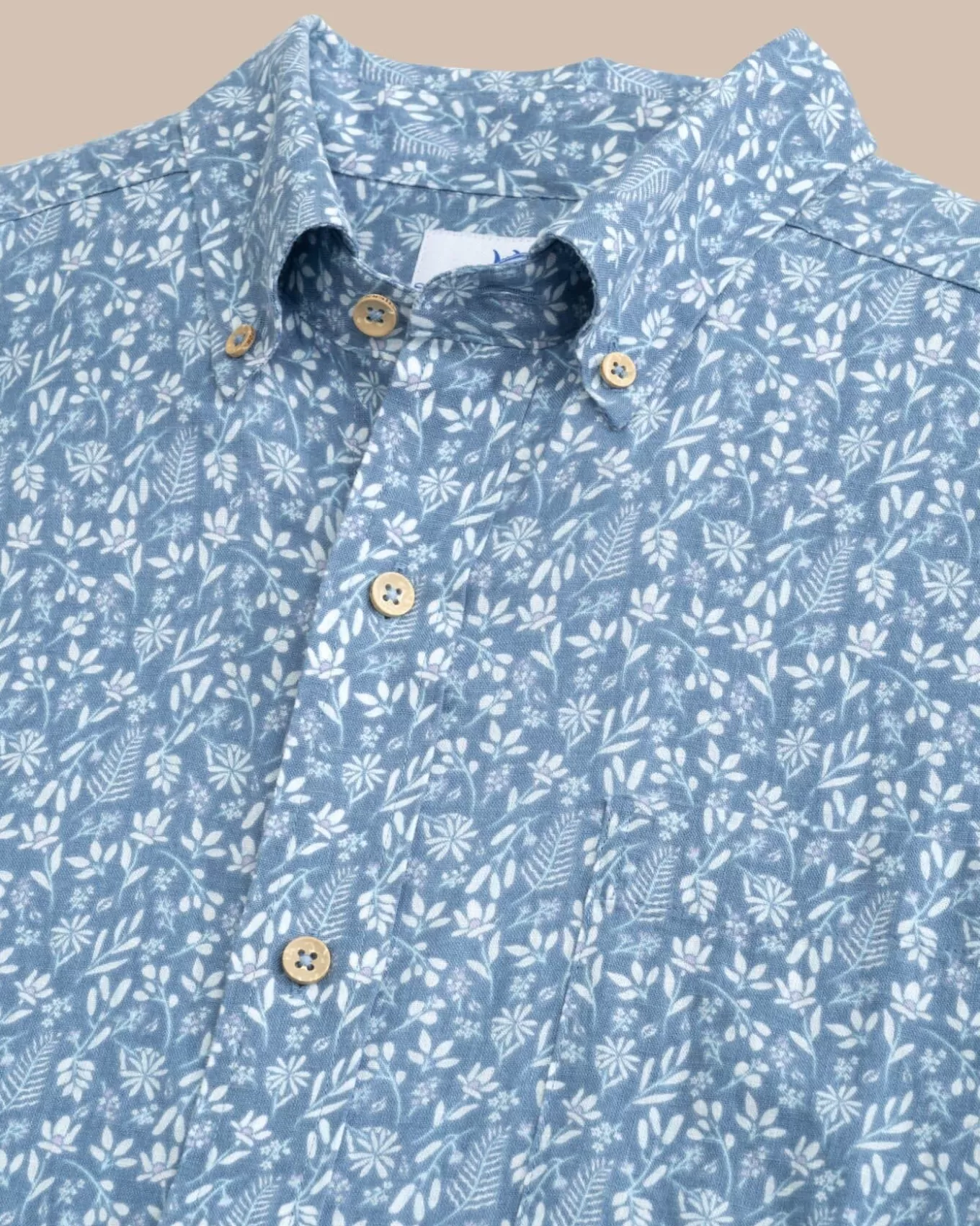 Southern Tide Linen Rayon Ditzy Floral Short Sleeve Sport Shirt< Sport Shirts & Button Downs