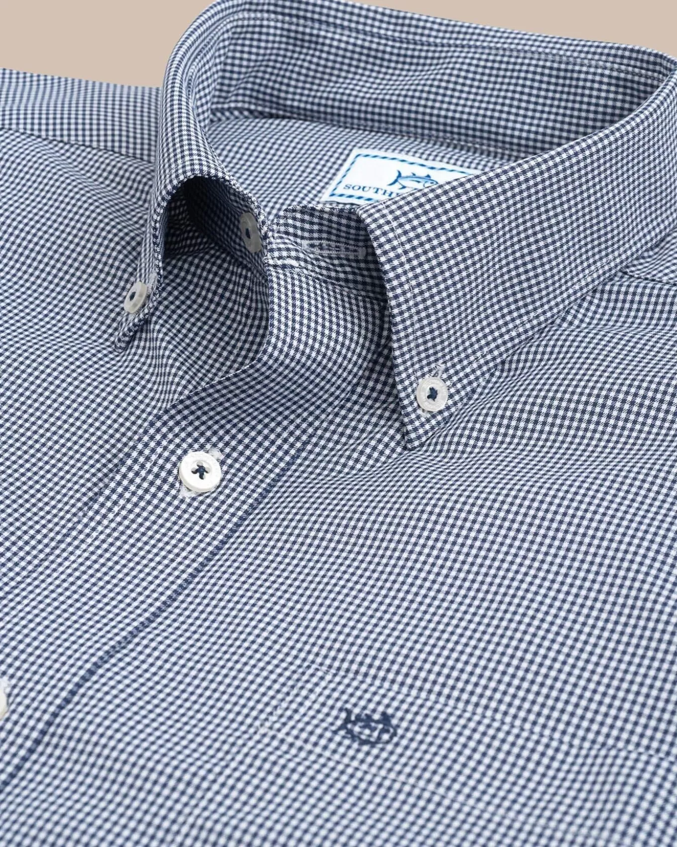Southern Tide Micro Gingham Intercoastal Performance Sport Shirt< Sport Shirts & Button Downs