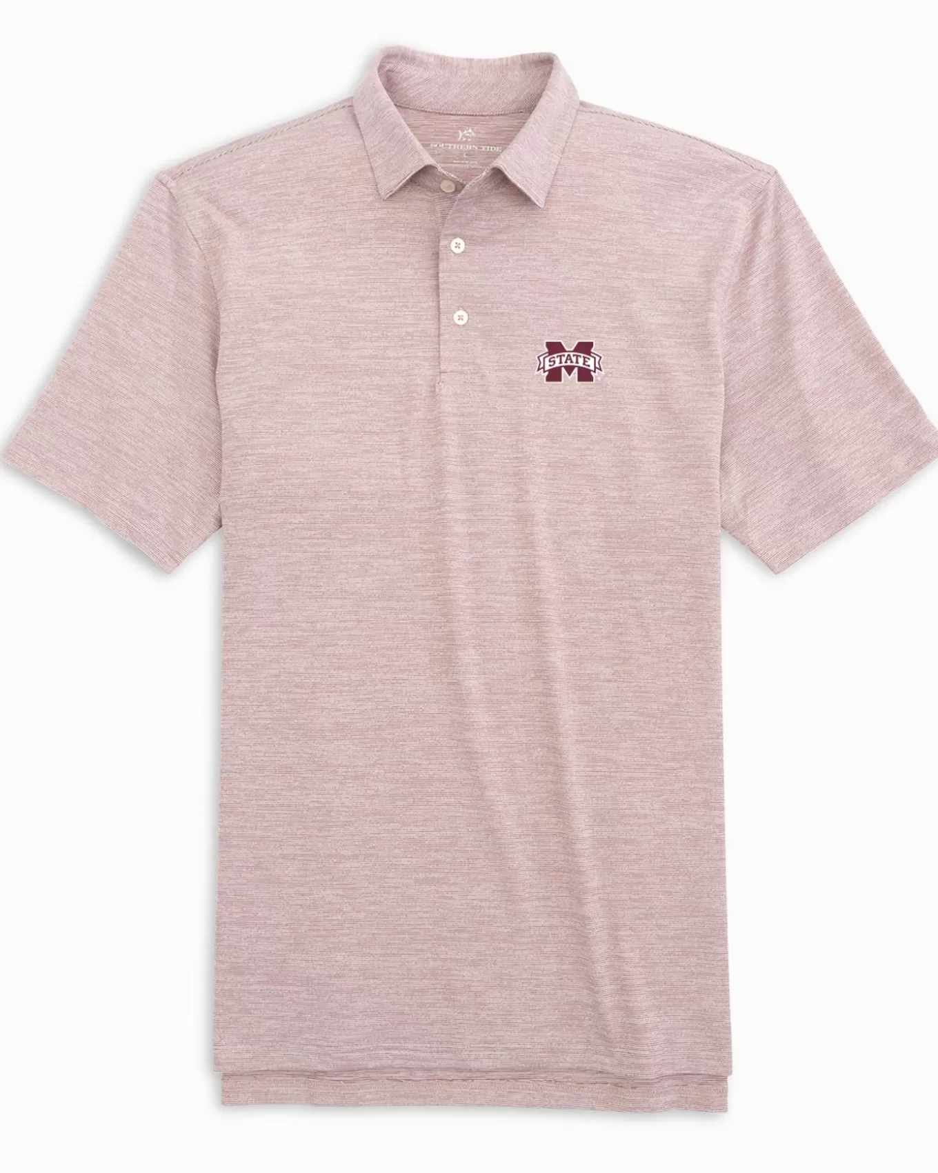 Southern Tide Mississippi State Bulldogs Driver Spacedye Polo Shirt< Polo Shirts