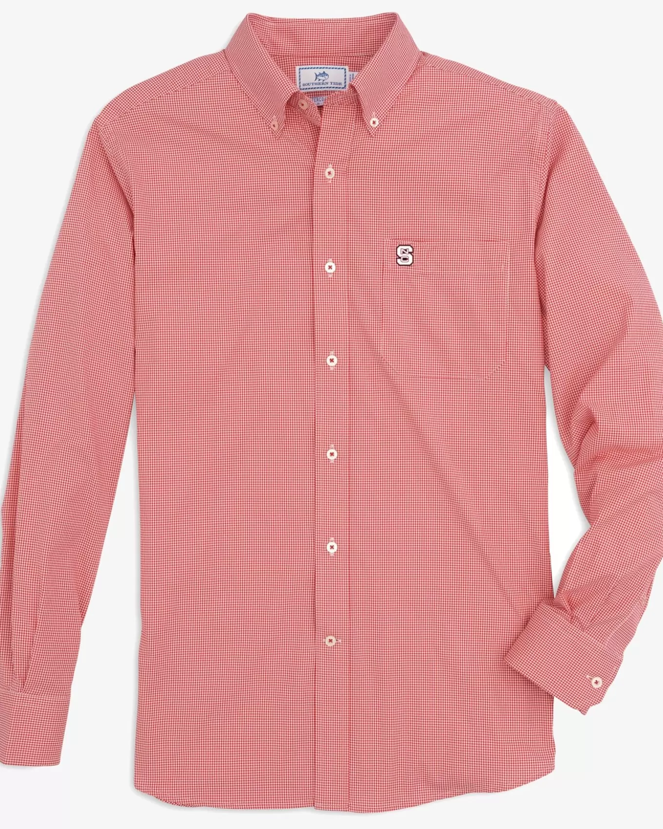 Southern Tide Nc State Gingham Button Down Shirt< Sport Shirts & Button Downs