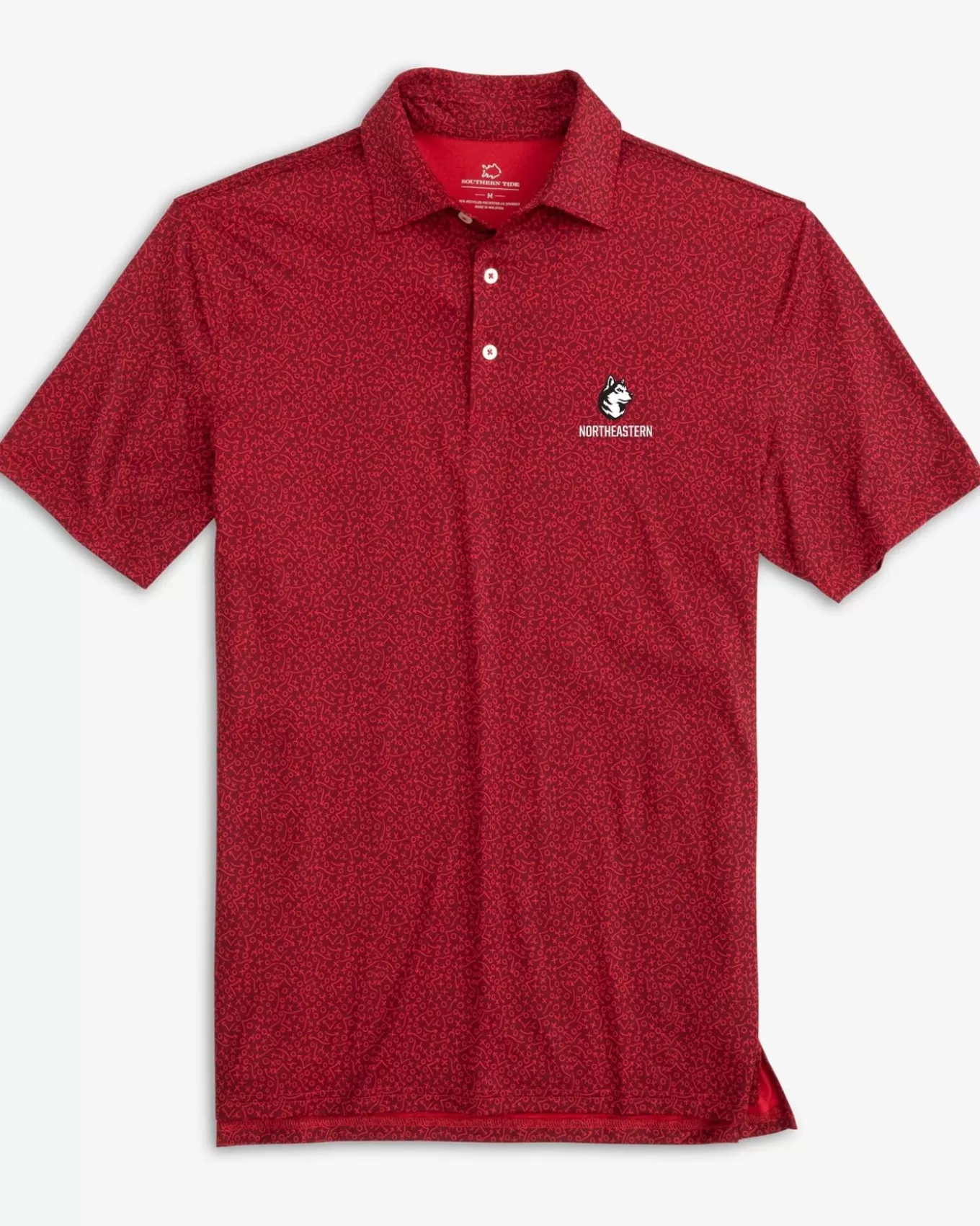 Southern Tide Northeastern Huskies Driver Gameplay Polo< Polo Shirts