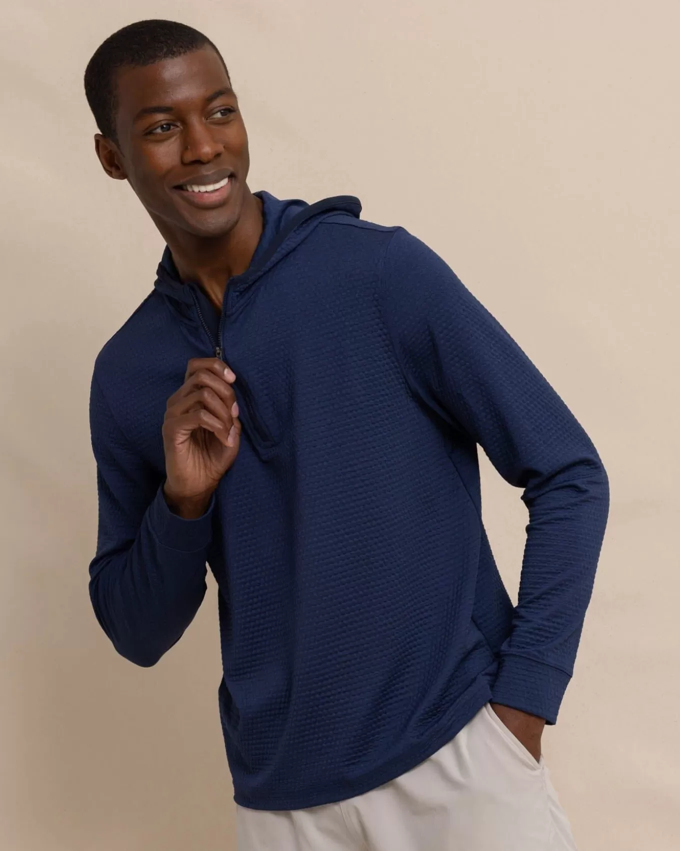 Southern Tide Scuttle Heather Performance Quarter Zip Hoodie< Pullovers & Hoodies