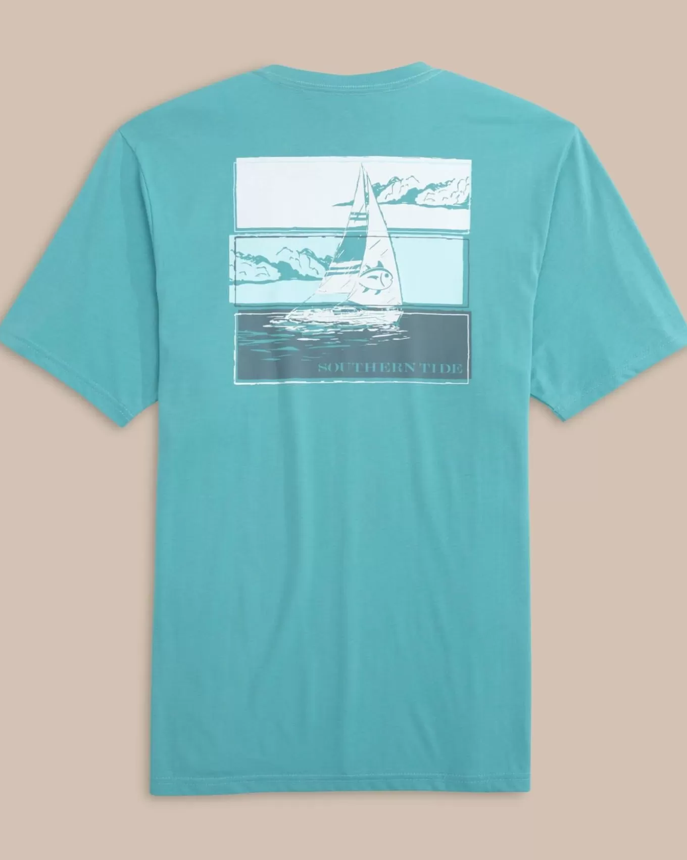 Southern Tide Set Sail Tri Short Sleeve T-Shirt< T-Shirts