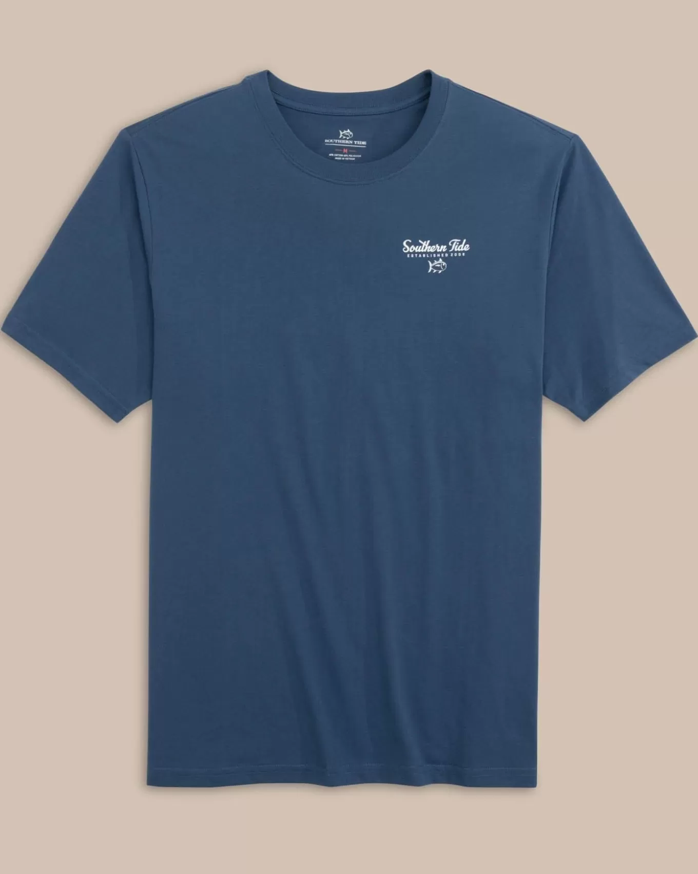 Southern Tide Striped Sunset Palms Short Sleeve T-Shirt< T-Shirts