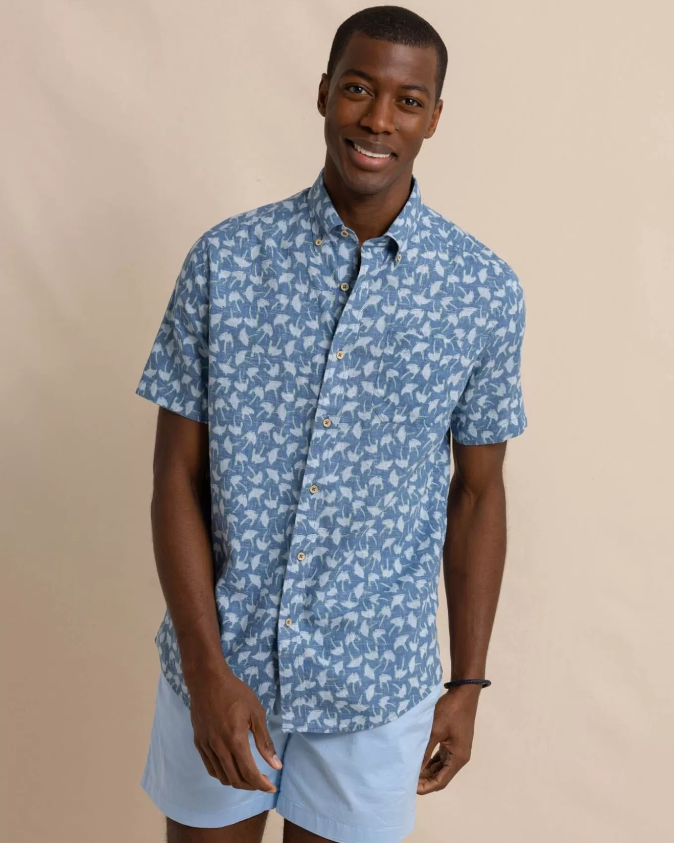 Southern Tide Summer Rays Short Sleeve Sport Shirt< Sport Shirts & Button Downs