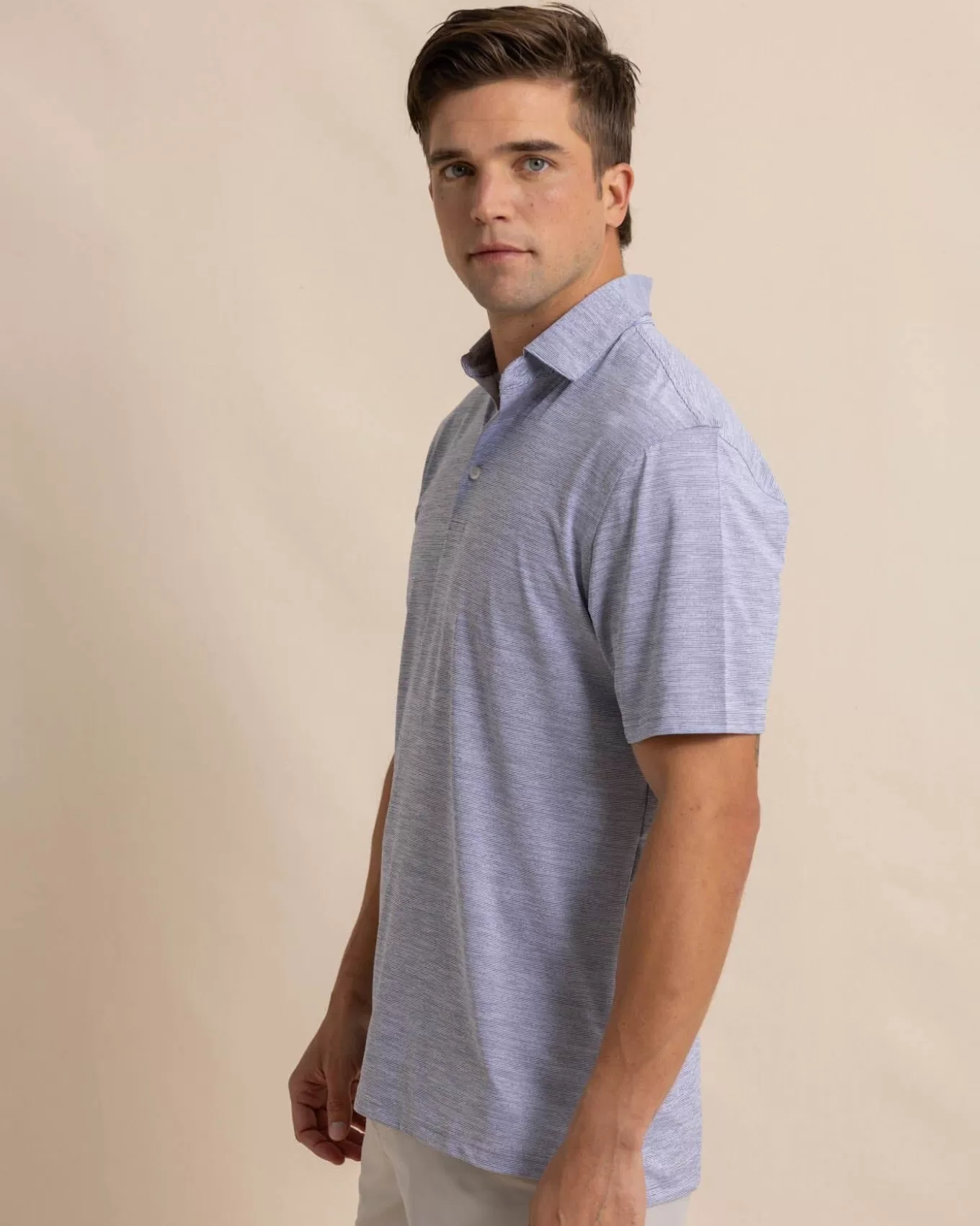 Southern Tide Team Colors Driver Spacedye Polo Shirt< Polo Shirts