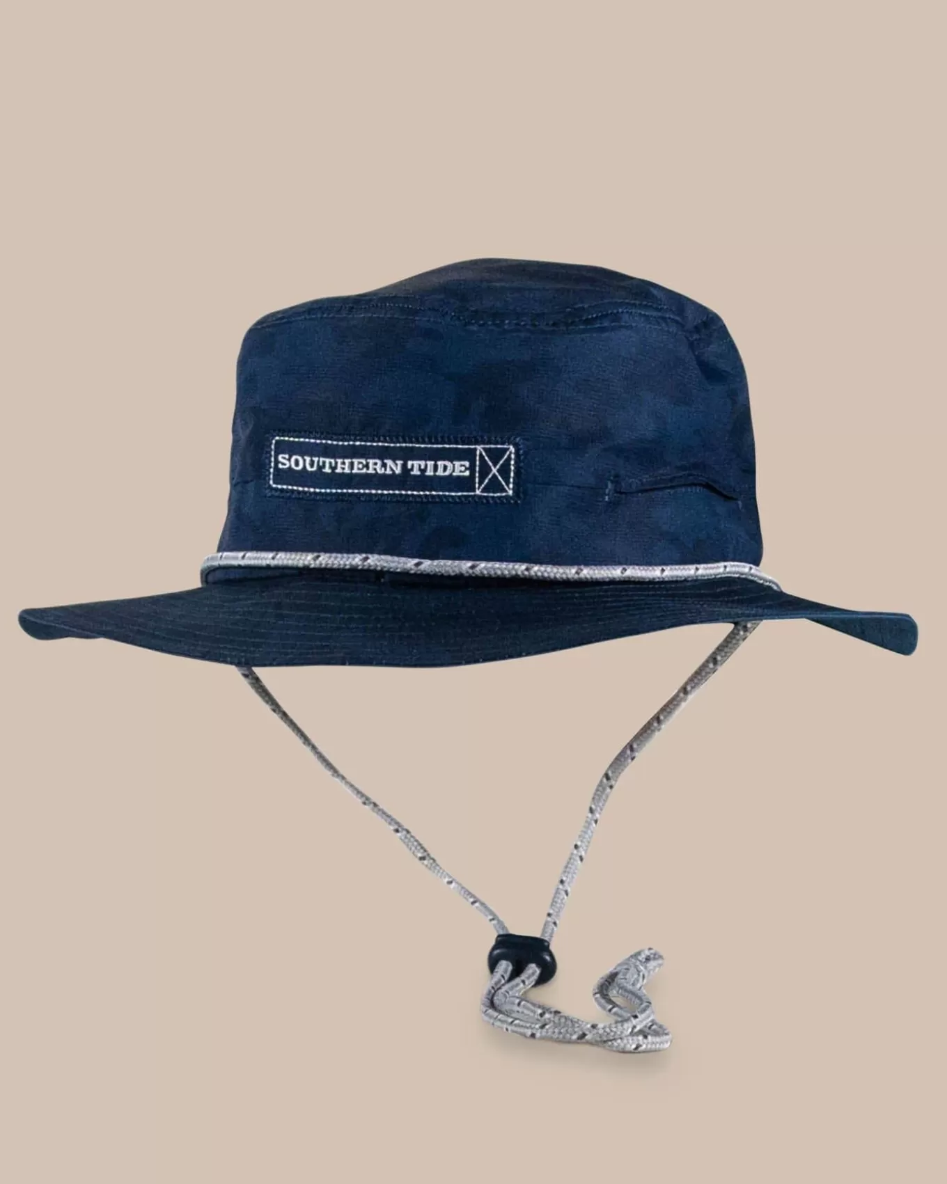 Southern Tide Waterway Camo Print Performance Sun Hat - Navy< Hats & Visors
