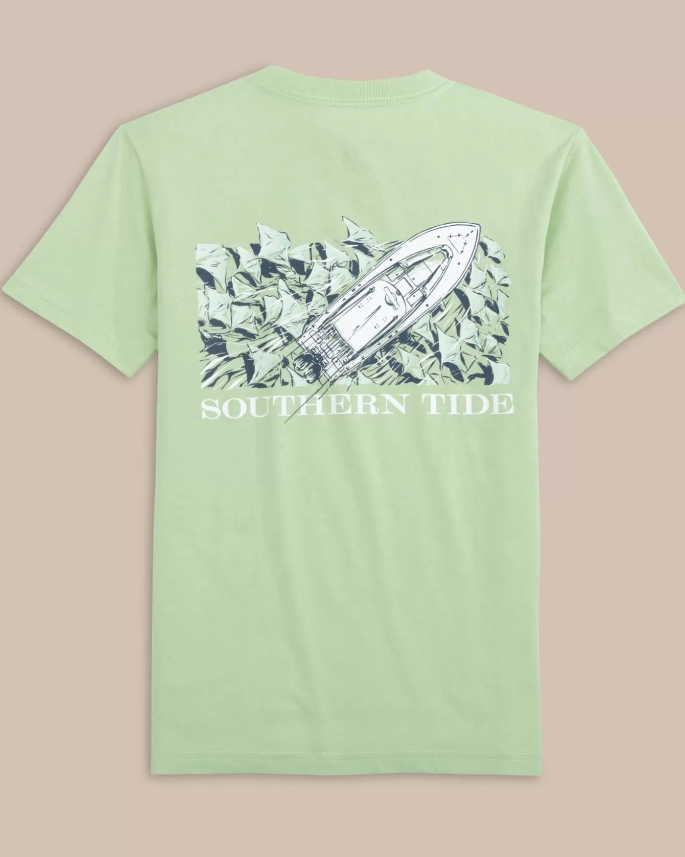 Southern Tide Youth Yachts Of Stingrays Short Sleeve T-Shirt< Kids T-Shirts